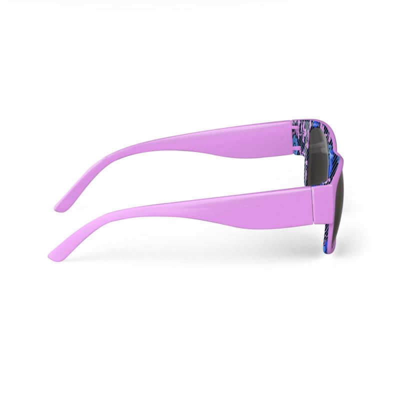 Pinkish Purple Floral Sunglasses - Objet D'Art
