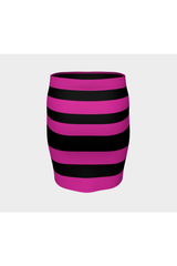 Striped Fitted Skirt - Objet D'Art