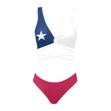 tex blue 2 Cross String Bikini Set (Model S29) - Objet D'Art