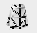 Window Pane Flare Skirt - Objet D'Art