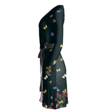 Butterfly Medley Wrap Dress