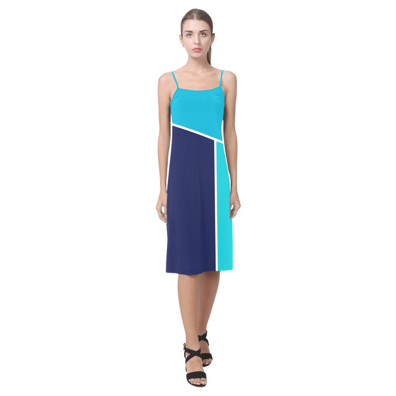 tri colored dress Alcestis Slip Dress (Model D05) - Objet D'Art