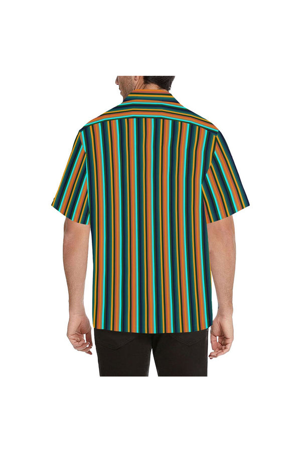 Tropical Stripes Hawaiian Shirt - Objet D'Art