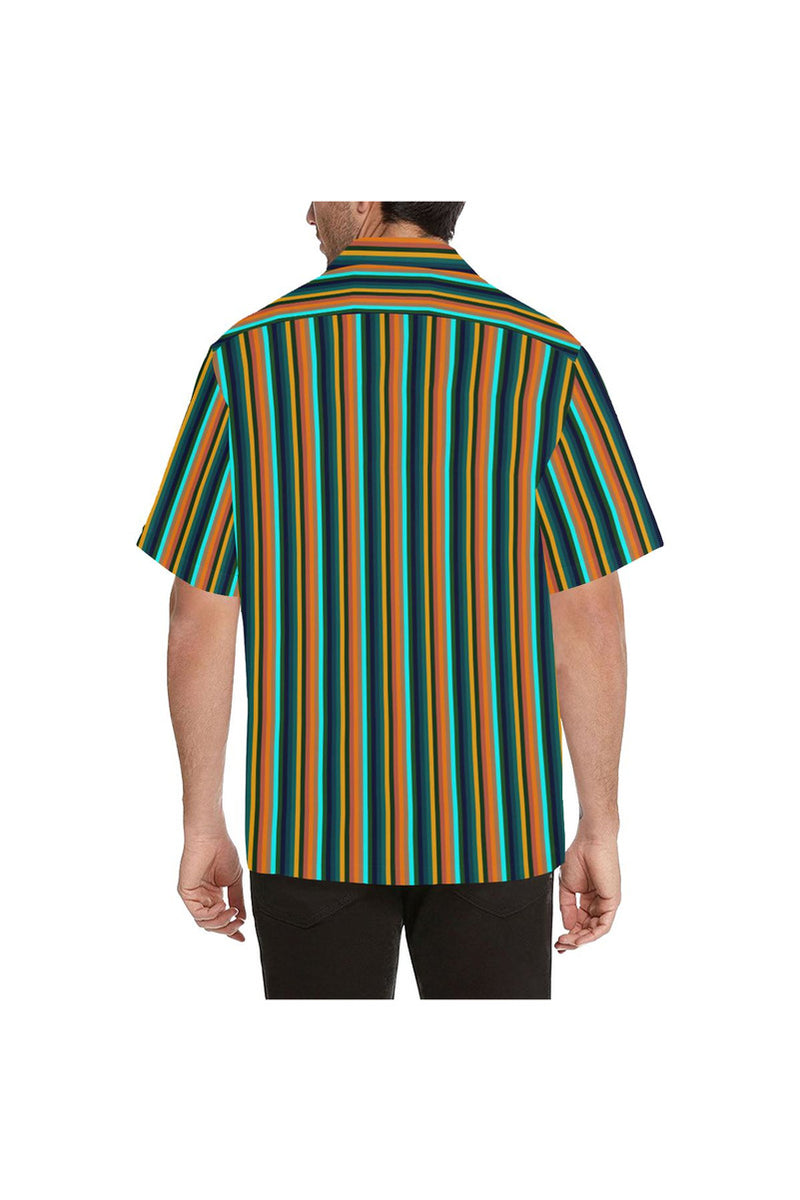 Tropical Stripes Hawaiian Shirt - Objet D'Art