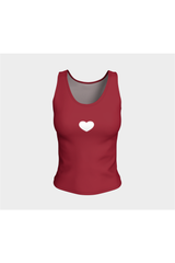 Lonesome Heart Fitted Tank Top - Objet D'Art