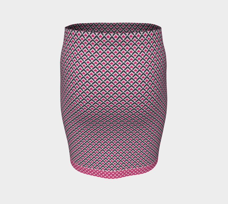Pink Shell Fitted skirt - Objet D'Art