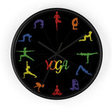 Yoga Asana Wall clock - Objet D'Art