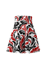 Scrolling Along Women's Skater Skirt - Objet D'Art