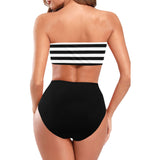 black 2 9k Chest Wrap Bikini Swimsuit (Model S36) - Objet D'Art