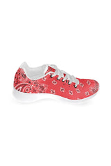 red bandana Women’s Running Shoes (Model 020) - Objet D'Art