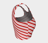 Candy Cane Athletic Crop Top - Objet D'Art