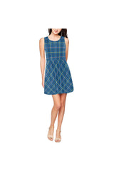 BLUE TATTERSALL Thea Sleeveless Skater Dress - Objet D'Art