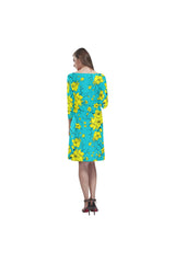 blue flow 2 Rhea Loose Round Neck Dress(Model D22) - Objet D'Art