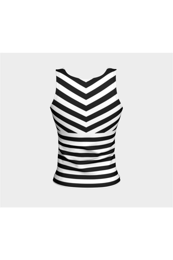 Striped Fitted Tank Top - Objet D'Art