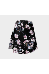 Pink Floral Midnight Flare Skirt - Objet D'Art