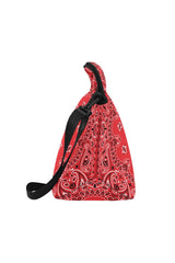 red bandana Neoprene Lunch Bag/Large (Model 1669) - Objet D'Art