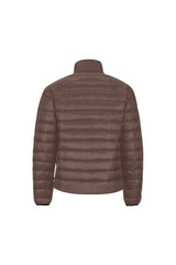 Chestnut Men's Stand Collar Padded Jacket (Model H41) - Objet D'Art