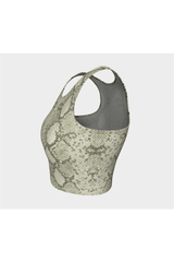 Snake Skin Print Athletic Top - Objet D'Art