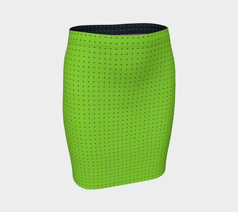 Polka Dot Fitted Skirt - Objet D'Art