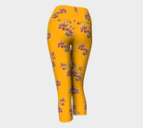Orange Lily Yoga Capris - Objet D'Art