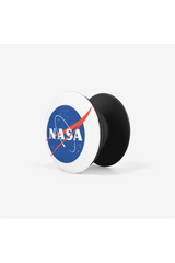Soporte y agarre plegable con logotipo de albóndigas de la NASA para teléfonos y tabletas - Tienda minorista en línea Objet D'Art