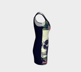 Floral Skull Bodycon Dress - Objet D'Art