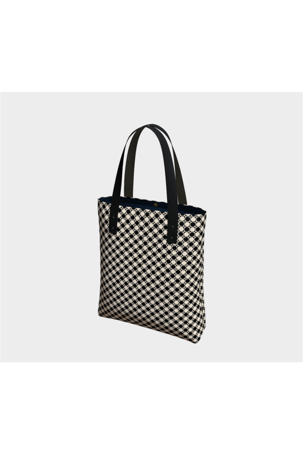 Circle in Squares Tote Bags - Objet D'Art