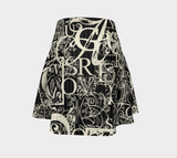 Calligraphy Flare Skirt - Objet D'Art