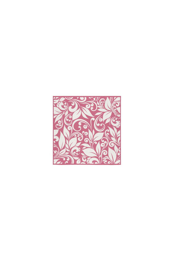 Floral Scroll hand Towel Pink Square Towel 13“x13” - Objet D'Art