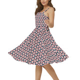 Sleeveless Square Neck Flare Hem Midi Dress - Objet D'Art
