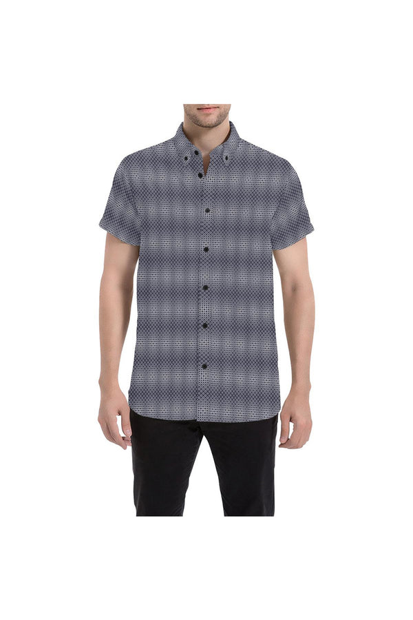 Spatial Men's All Over Print Short Sleeve Shirt/Large Size (Model T53) - Objet D'Art