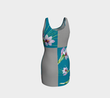 Floral Polkadot Bodycon Dress - Objet D'Art