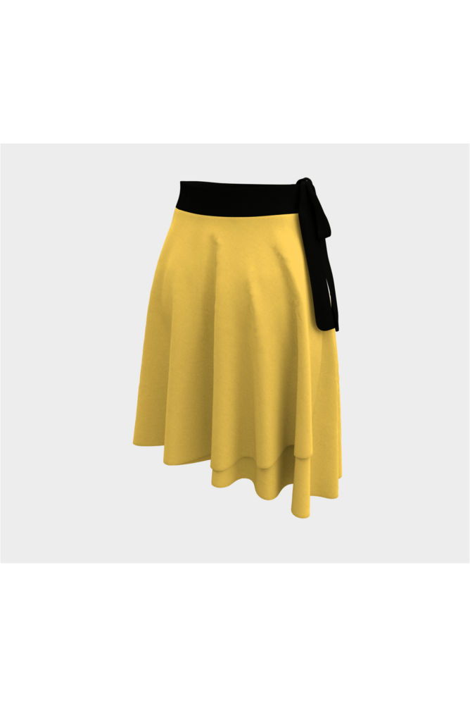 Light Mustard Wrap Skirt - Objet D'Art