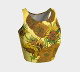 Van Gogh Sunflower Crop Top - Objet D'Art