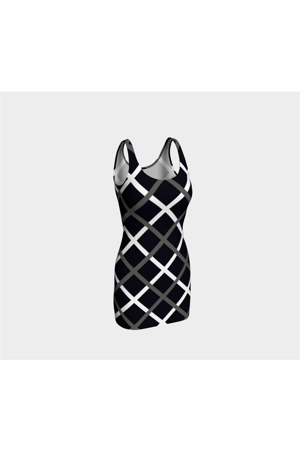 Cross Hatch Bodycon Dress - Objet D'Art Online Retail Store