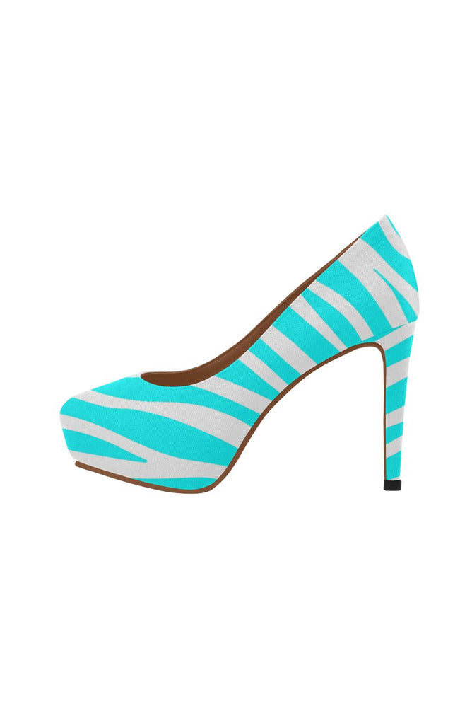 cyan pump 4 heels Women's High Heels (Model 044) - Objet D'Art