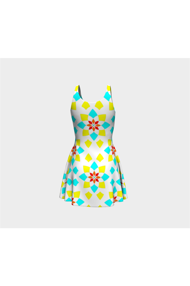 Deconstructed Mandala Flare Dress - Objet D'Art