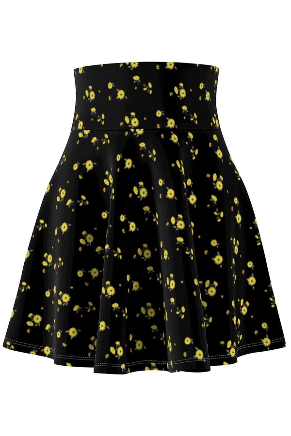 Floral Women's Skater Skirt - Objet D'Art