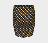 Earthtone Polka dot Fitted Skirt - Objet D'Art