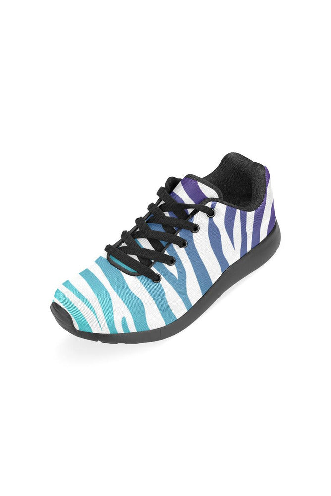 Blue Ombre Zebra Print Women’s Running Shoes - Objet D'Art