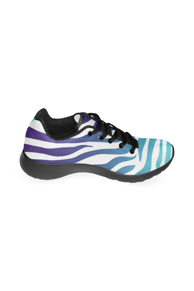 Blue Ombre Zebra Print Women’s Running Shoes - Objet D'Art