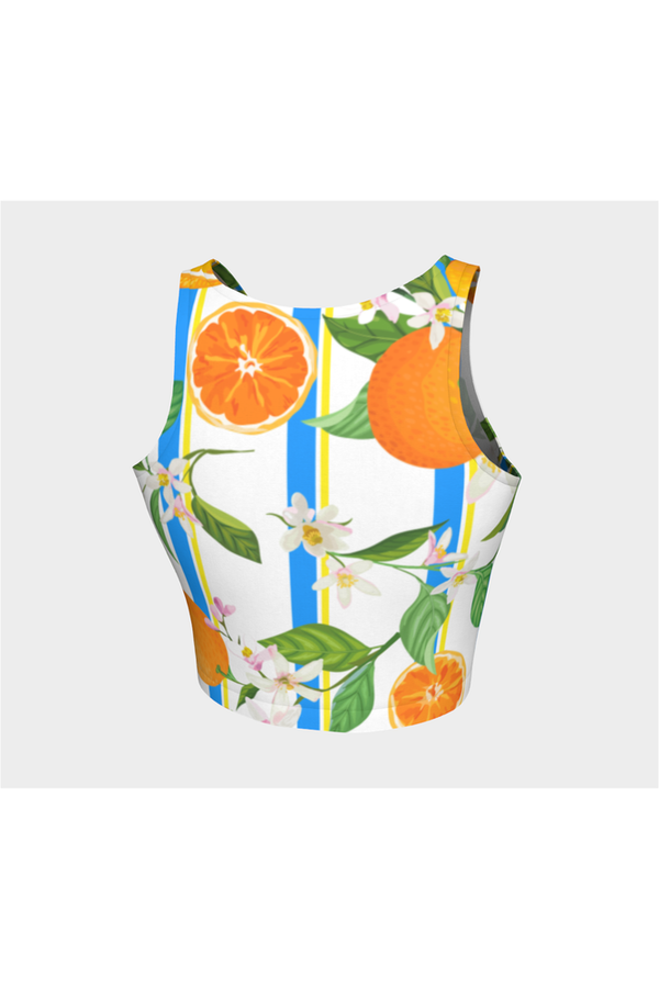 Orange Blossoms Athletic Top - Objet D'Art