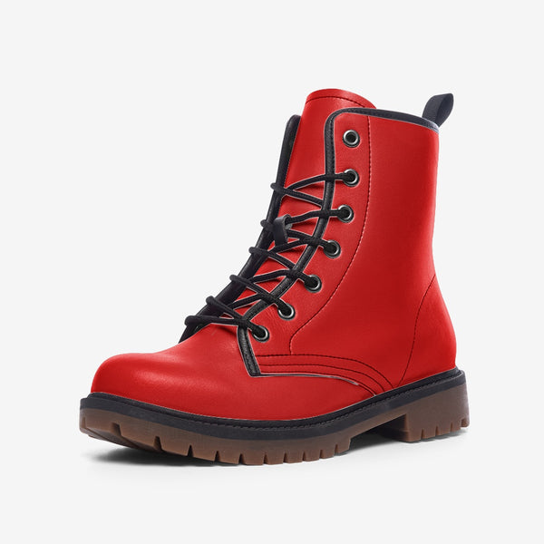 Red Casual Leather Lightweight boots MT - Objet D'Art