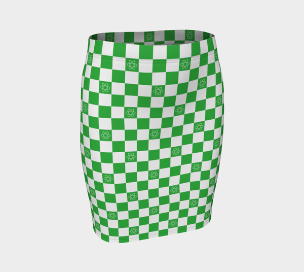 Cubic Limes Fitted Skirt - Objet D'Art