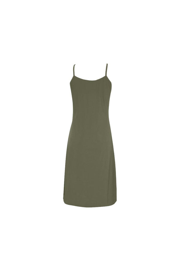 Green D05 FRONT Alcestis Slip Dress (Model D05) - Objet D'Art