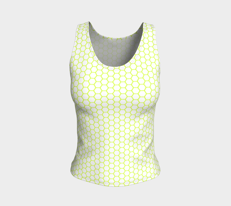 Neon Green Fitted Tank Top - Objet D'Art