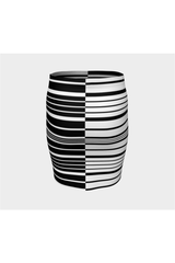 Two Tone Fitted Skirt - Objet D'Art