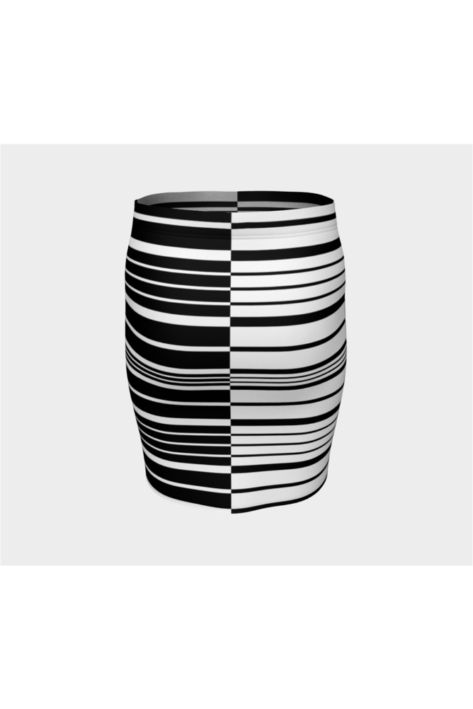 Two Tone Fitted Skirt - Objet D'Art