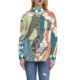 Hamers rijwiele Long Sleeve Button Up Casual Shirt Top - Objet D'Art
