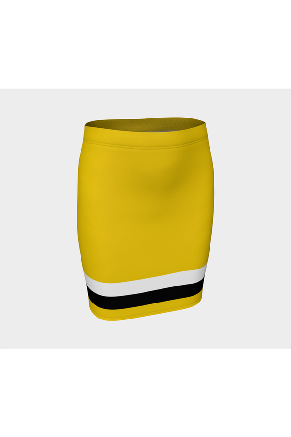 Vintage Striped Fitted Skirt - Objet D'Art
